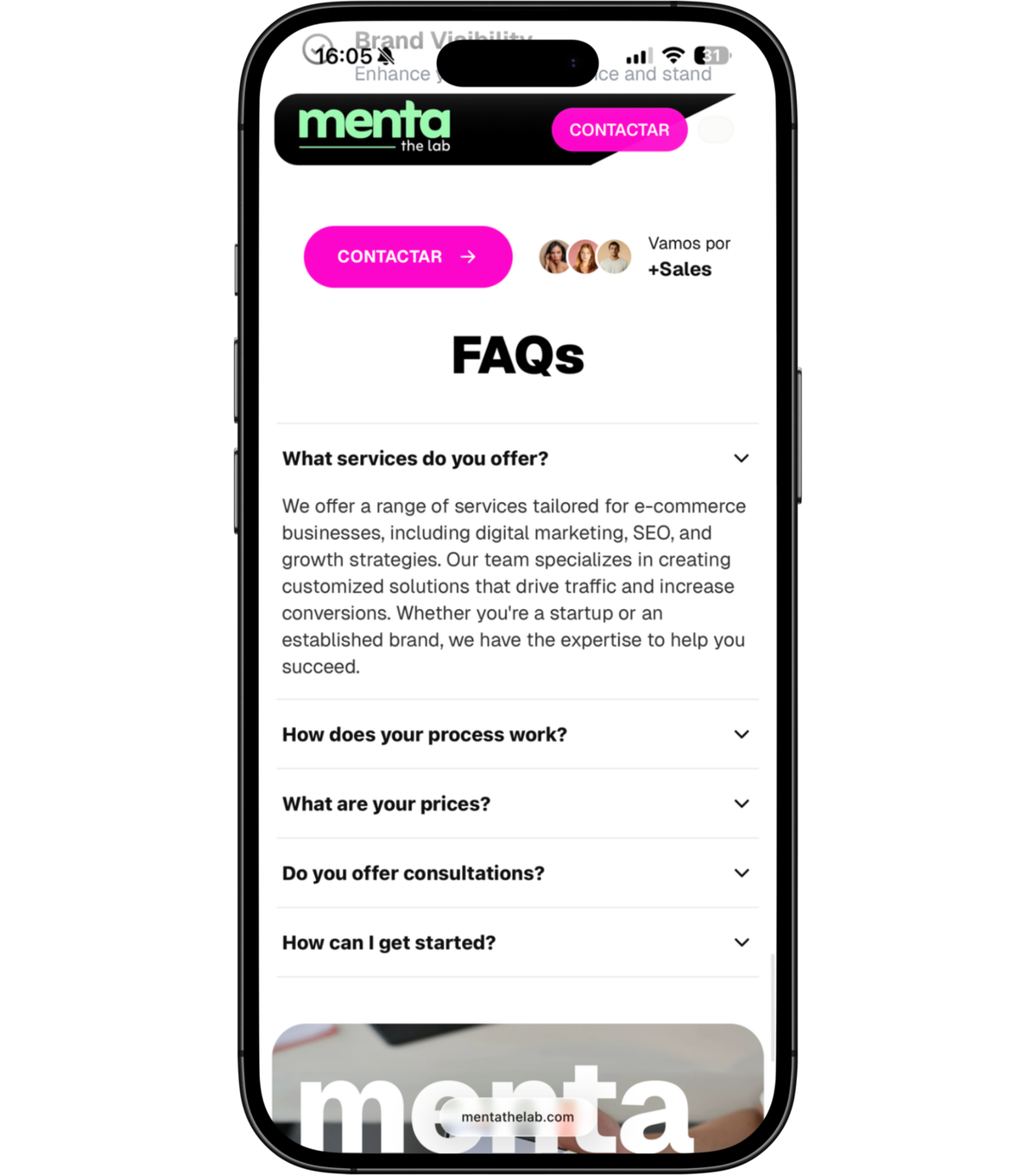 Mockup Menta