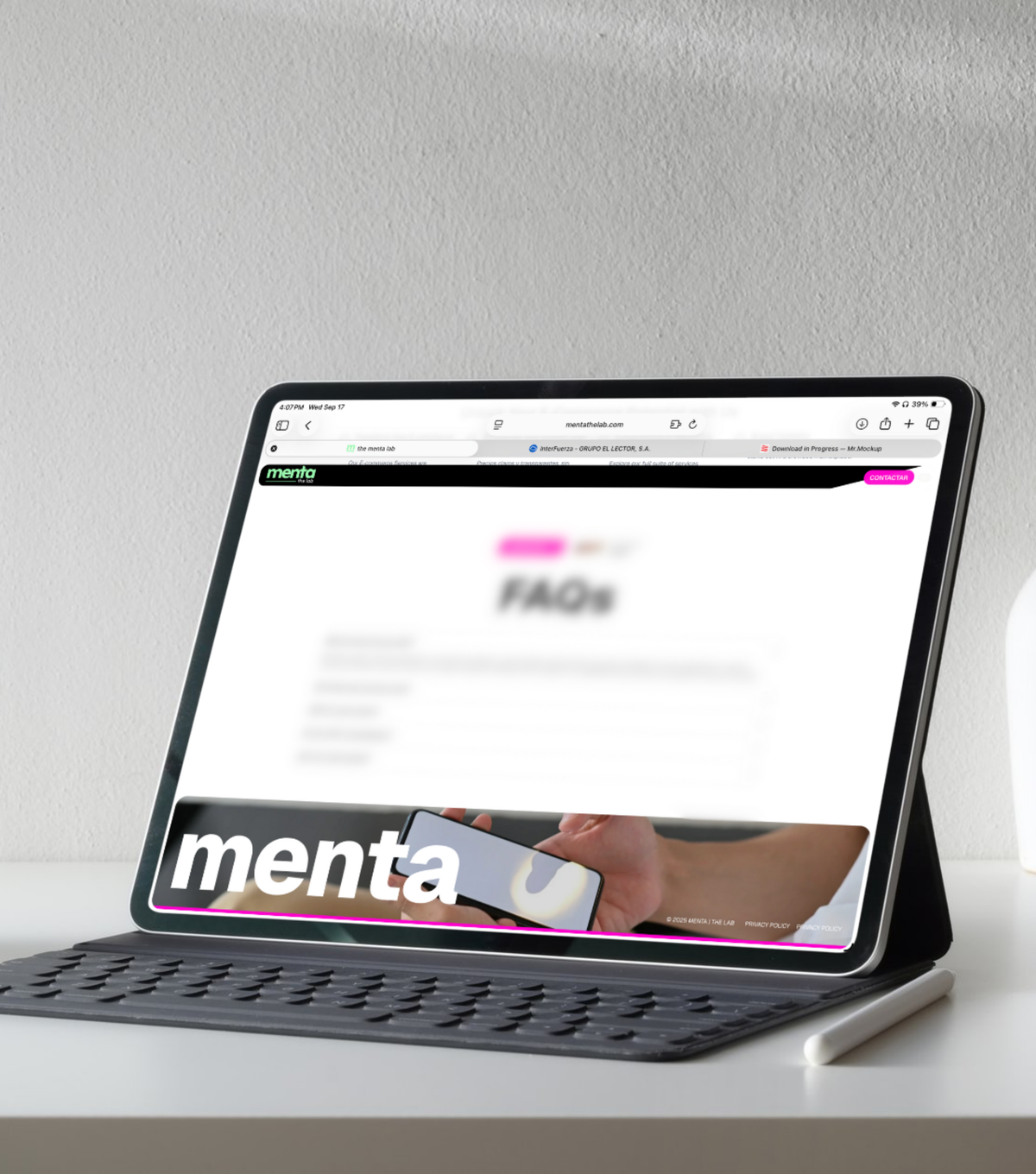 Mockup Menta